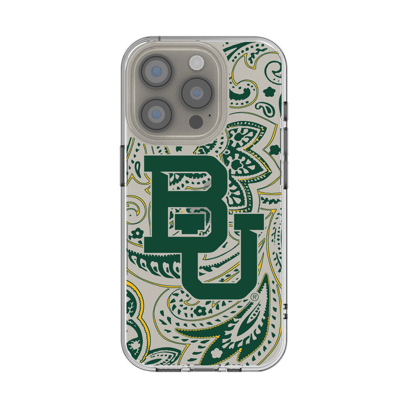 Baylor University Bears Paisley iPhone Clear Phone Case for Apple iPhone