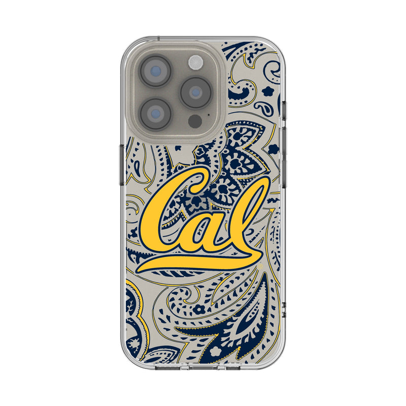 University of California Berkeley Golden Bears Paisley iPhone Clear Phone Case for Apple iPhone