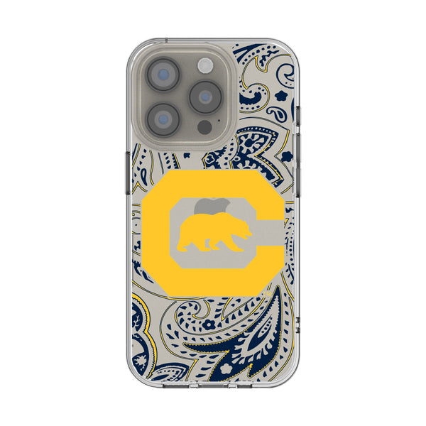 University of California Berkeley Golden Bears Paisley iPhone Clear Phone Case for Apple iPhone
