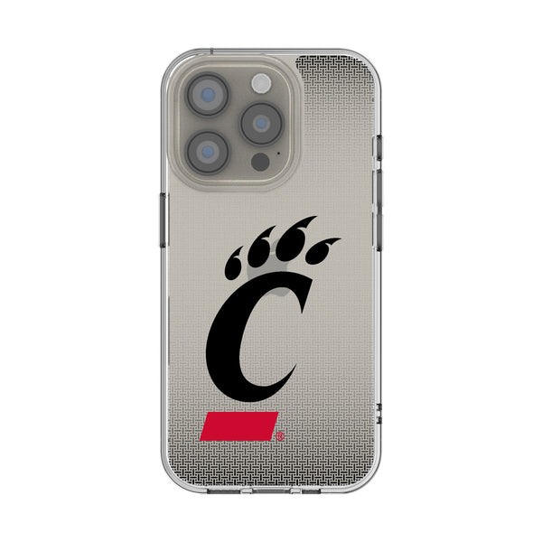 University of Cincinnati Bearcats Linen iPhone Clear Phone Case for Apple iPhone