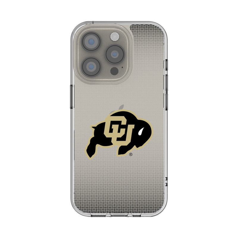 University of Colorado Buffaloes Linen iPhone Clear Phone Case for Apple iPhone