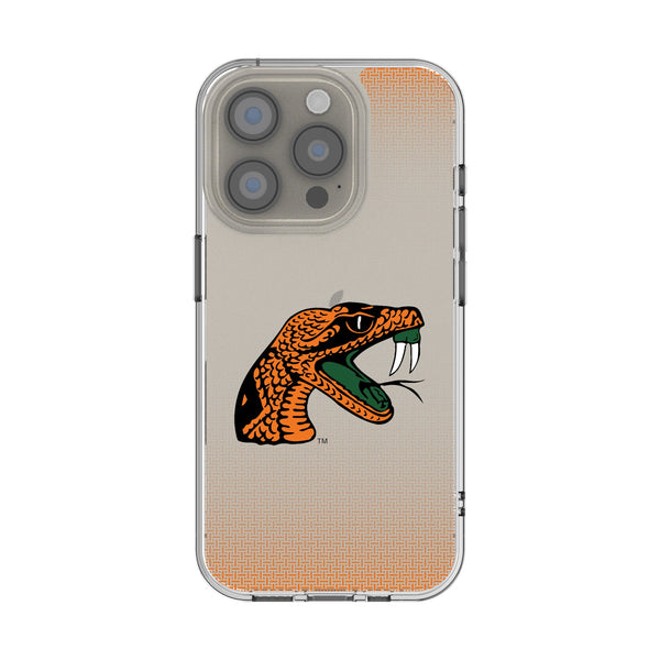 Florida A&M University Rattlers Linen iPhone Clear Phone Case for Apple iPhone