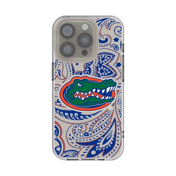 University of Florida Gators Paisley iPhone Clear Phone Case for Apple iPhone
