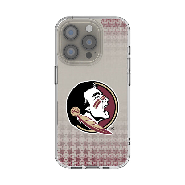 Florida State University Seminoles Linen iPhone Clear Phone Case for Apple iPhone
