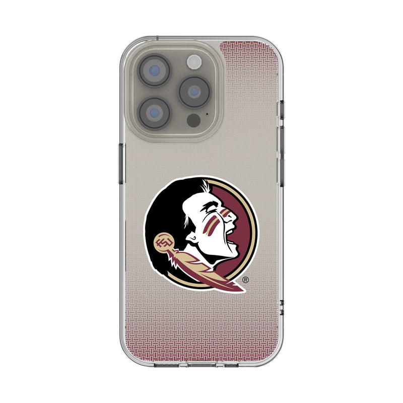 Florida State University Seminoles Linen iPhone Clear Phone Case for Apple iPhone
