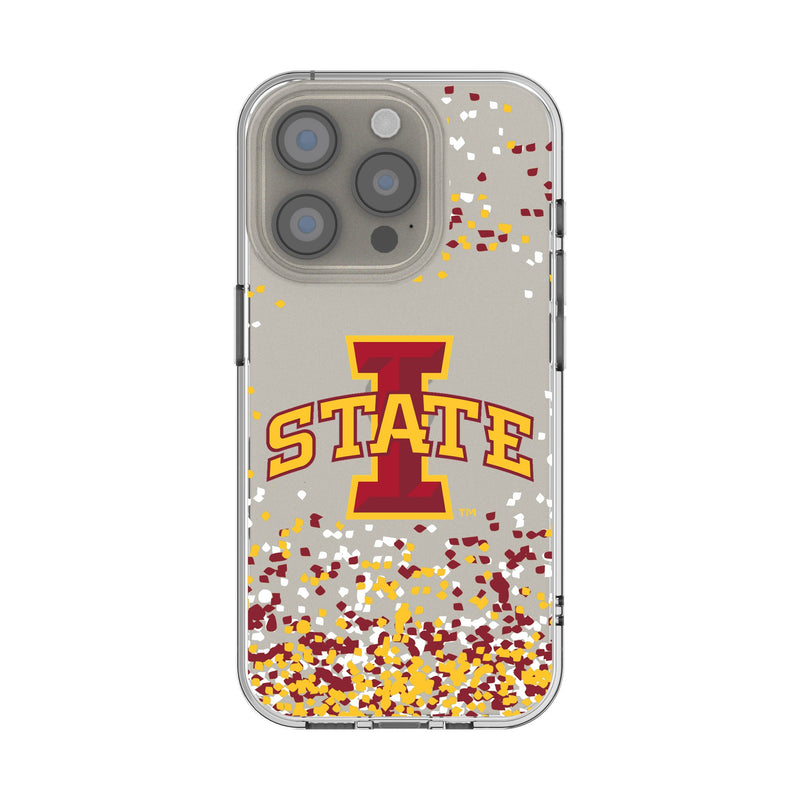 Iowa State University Cyclones Confetti iPhone Clear Phone Case for Apple iPhone