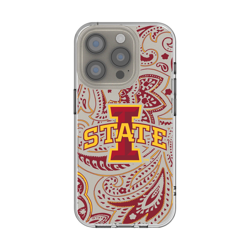 Iowa State University Cyclones Paisley iPhone Clear Phone Case for Apple iPhone