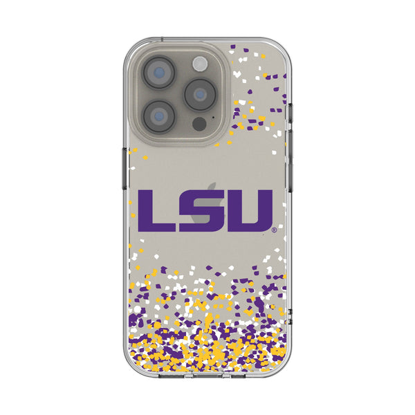 Louisiana State University Tigers Confetti iPhone Clear Phone Case for Apple iPhone