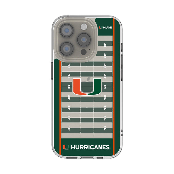 University of Miami Hurricanes Field iPhone Clear Phone Case for Apple iPhone