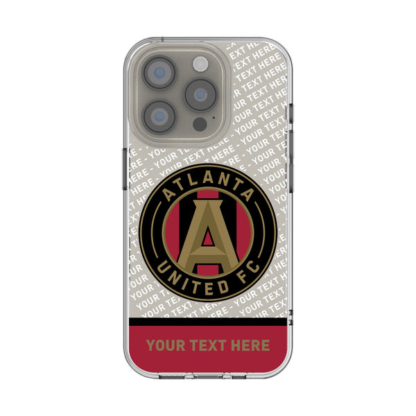 Atlanta United FC Personalized EndZone Plus iPhone Clear Phone Case for Apple iPhone