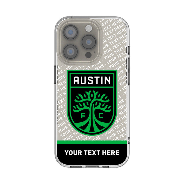 Austin FC Personalized EndZone Plus iPhone Clear Phone Case for Apple iPhone