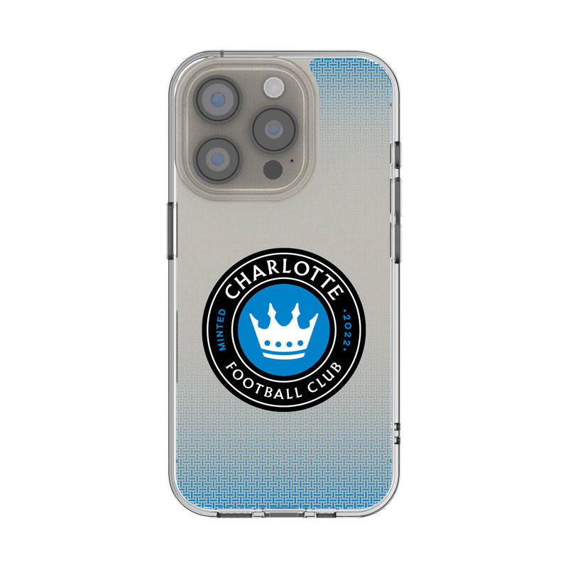Charlotte FC Linen iPhone Clear Phone Case for Apple iPhone