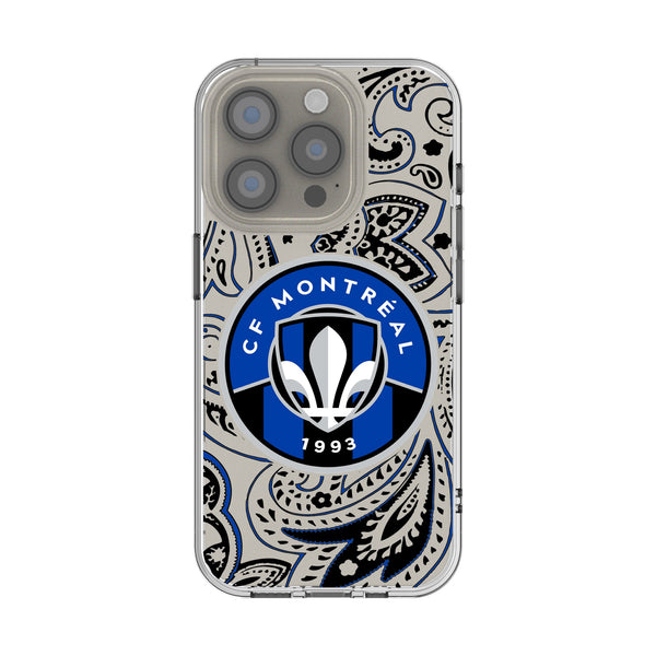 CF Montreal Paisley iPhone Clear Phone Case for Apple iPhone