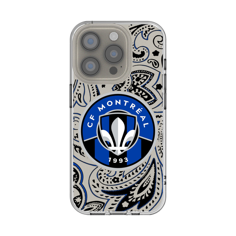CF Montreal Paisley iPhone Clear Phone Case for Apple iPhone