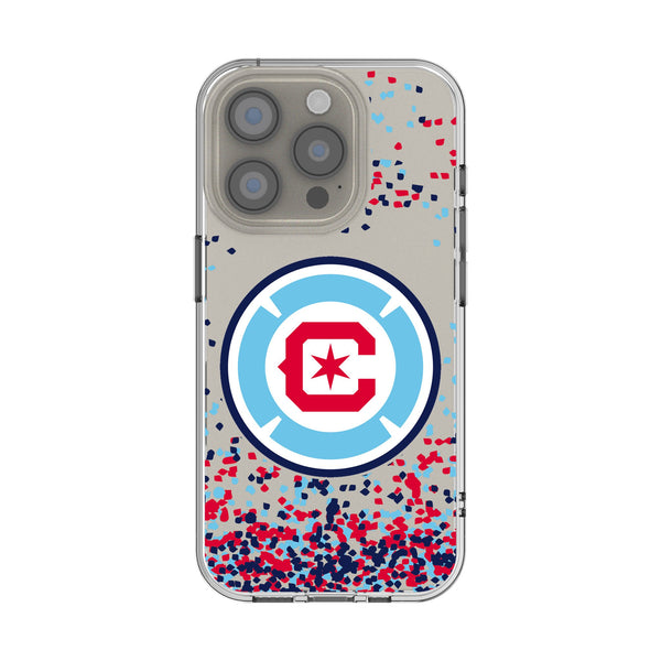 Chicago Fire Confetti iPhone Clear Phone Case for Apple iPhone