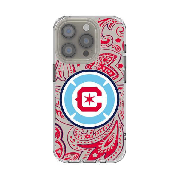 Chicago Fire Paisley iPhone Clear Phone Case for Apple iPhone