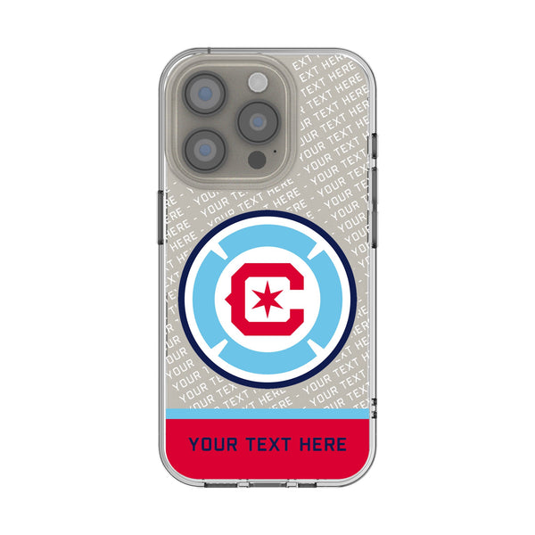 Chicago Fire Personalized EndZone Plus iPhone Clear Phone Case for Apple iPhone