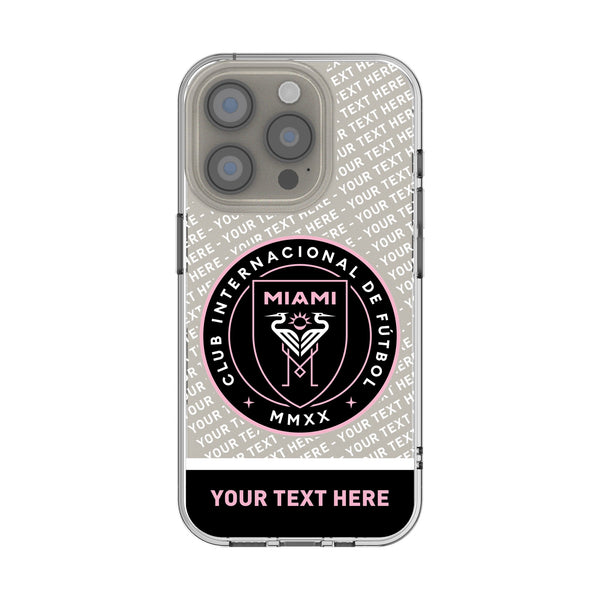 Inter Miami CF Personalized EndZone Plus iPhone Clear Phone Case for Apple iPhone