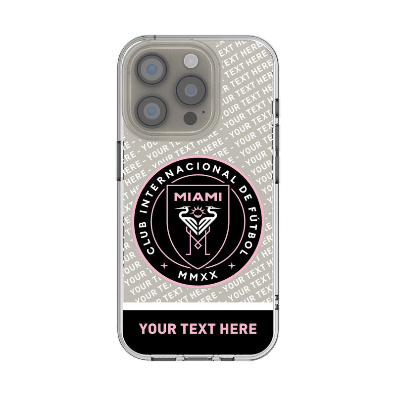 Inter Miami CF Personalized EndZone Plus iPhone Clear Phone Case for Apple iPhone
