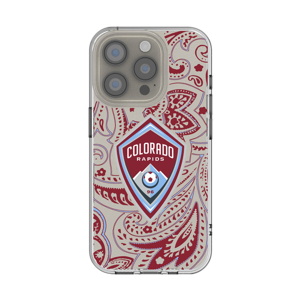 Colorado Rapids Paisley iPhone Clear Phone Case for Apple iPhone