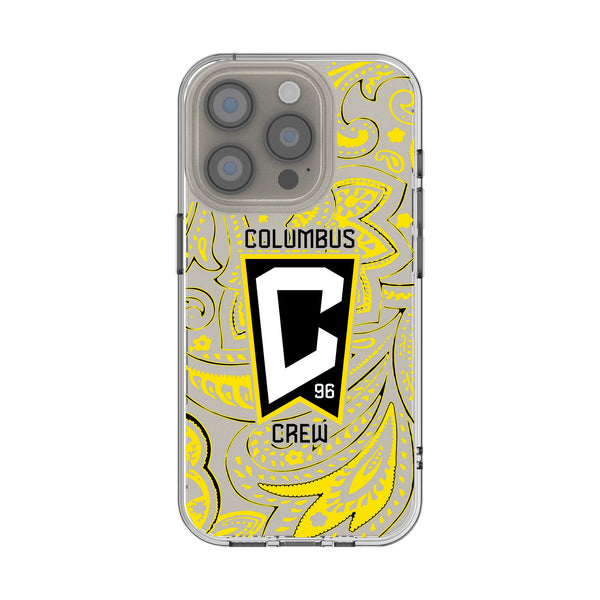 Columbus Crew Paisley iPhone Clear Phone Case for Apple iPhone