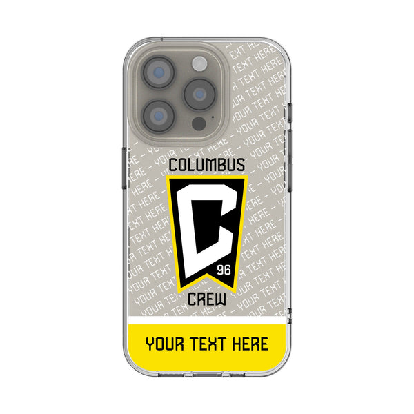 Columbus Crew Personalized EndZone Plus iPhone Clear Phone Case for Apple iPhone