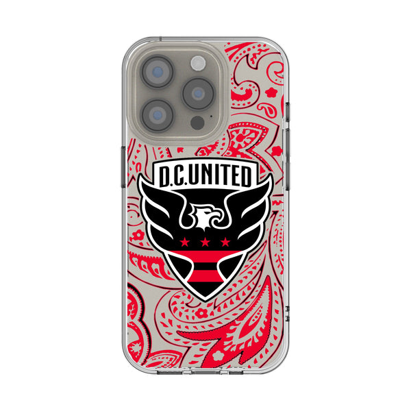 DC United Paisley iPhone Clear Phone Case for Apple iPhone