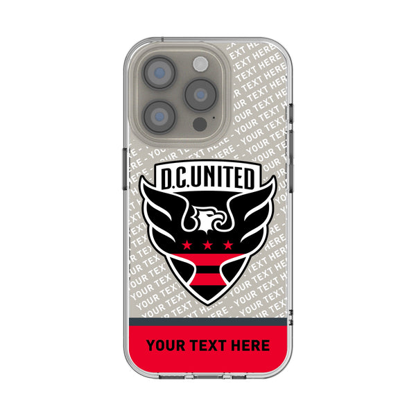 DC United Personalized EndZone Plus iPhone Clear Phone Case for Apple iPhone