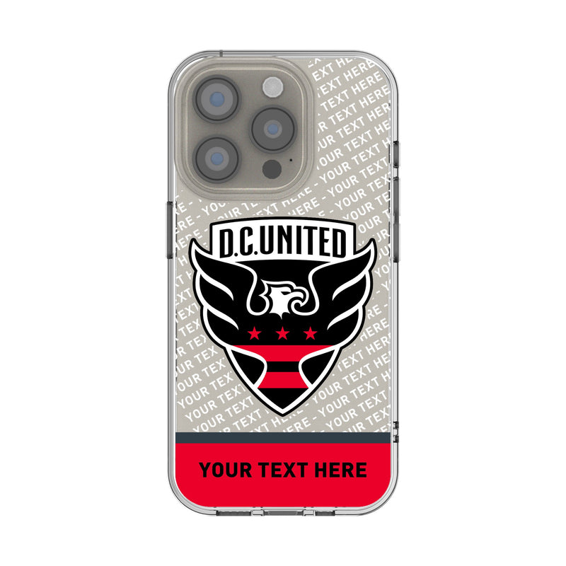 DC United Personalized EndZone Plus iPhone Clear Phone Case for Apple iPhone
