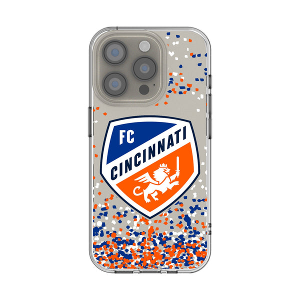 FC Cincinnati Confetti iPhone Clear Phone Case for Apple iPhone