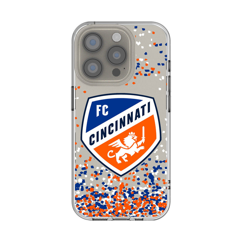 FC Cincinnati Confetti iPhone Clear Phone Case for Apple iPhone