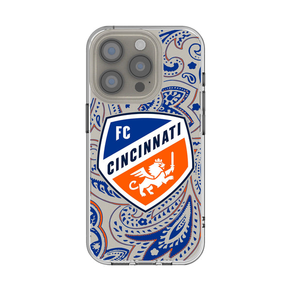 FC Cincinnati Paisley iPhone Clear Phone Case for Apple iPhone