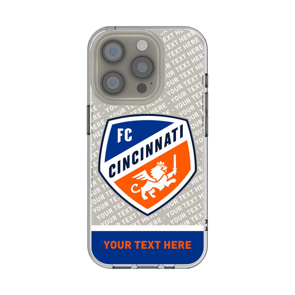 FC Cincinnati Personalized EndZone Plus iPhone Clear Phone Case for Apple iPhone