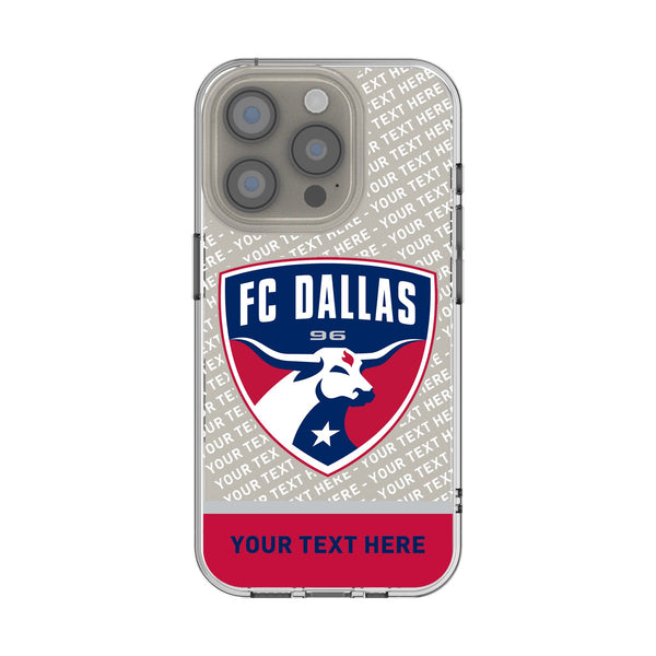 FC Dallas Personalized EndZone Plus iPhone Clear Phone Case for Apple iPhone