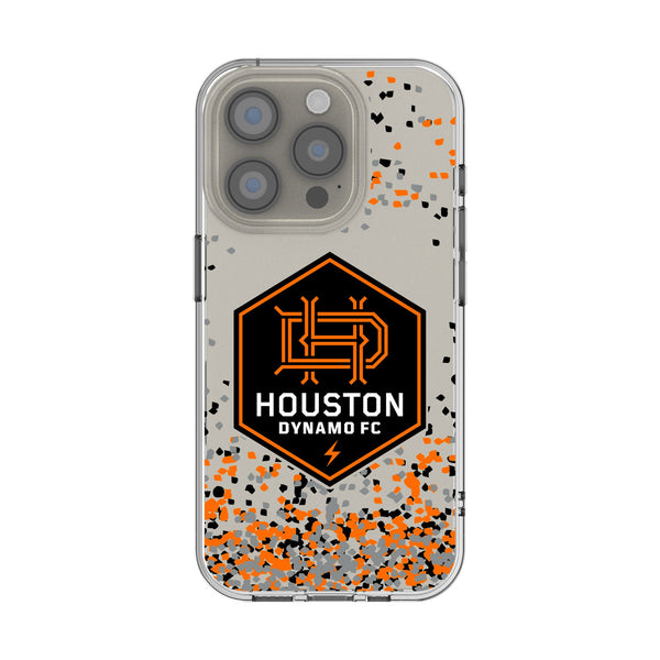Houston Dynamo Confetti iPhone Clear Phone Case for Apple iPhone
