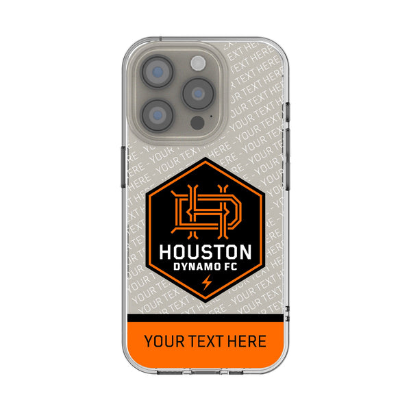 Houston Dynamo Personalized EndZone Plus iPhone Clear Phone Case for Apple iPhone