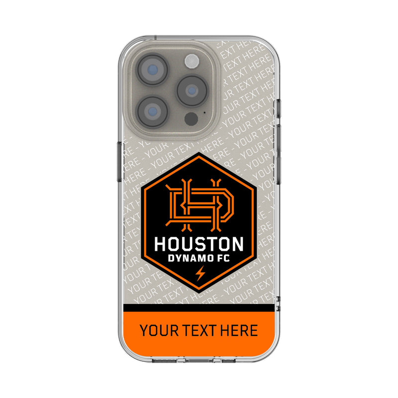 Houston Dynamo Personalized EndZone Plus iPhone Clear Phone Case for Apple iPhone