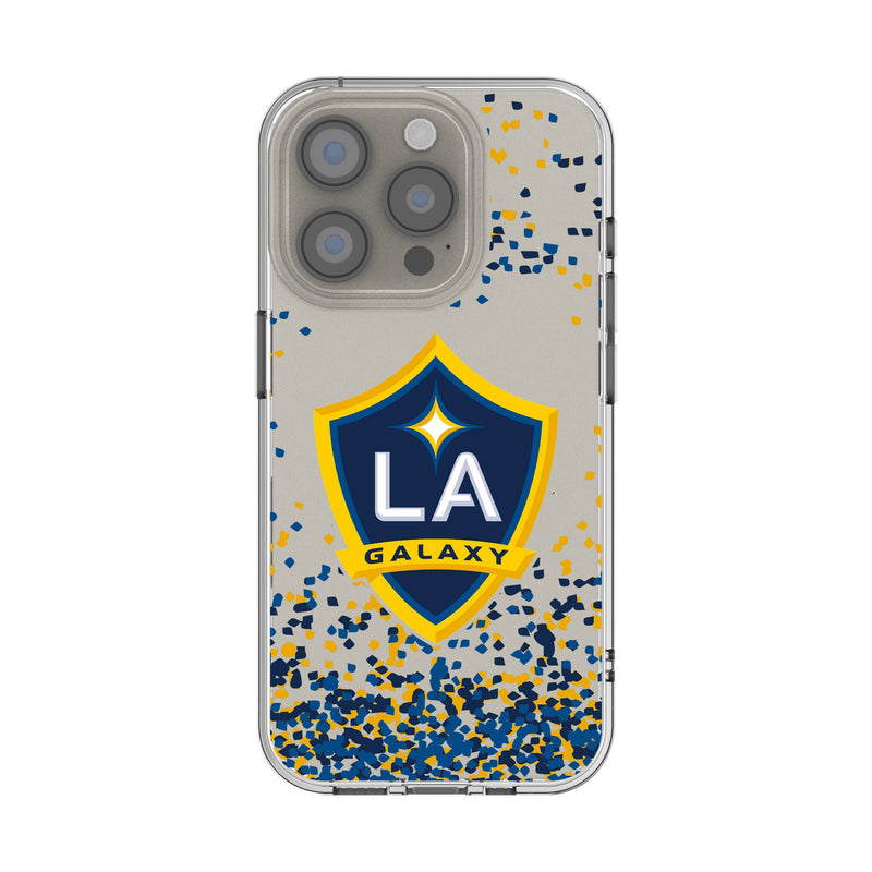 LA Galaxy Confetti iPhone Clear Phone Case for Apple iPhone