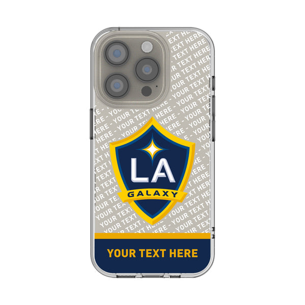 LA Galaxy Personalized EndZone Plus iPhone Clear Phone Case for Apple iPhone