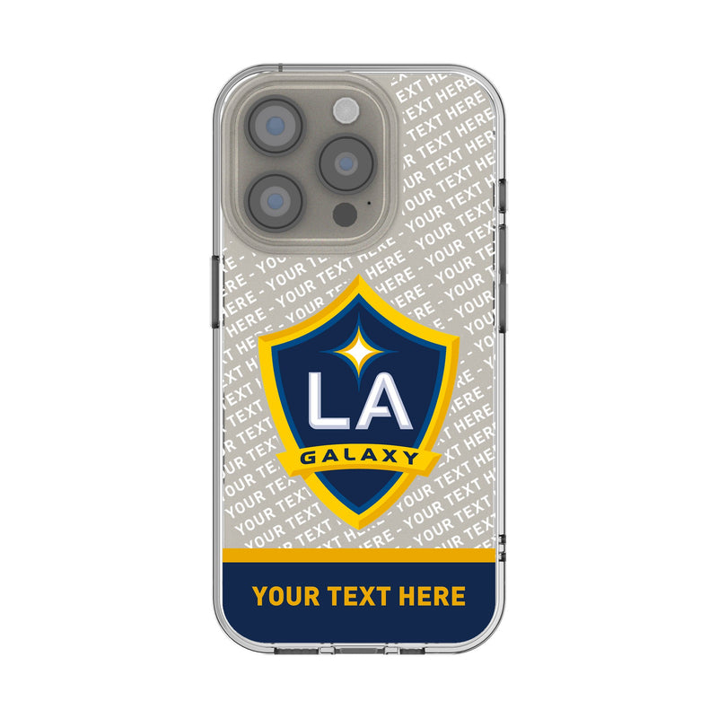 LA Galaxy Personalized EndZone Plus iPhone Clear Phone Case for Apple iPhone