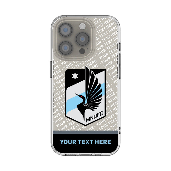 Minnesota United FC Personalized EndZone Plus iPhone Clear Phone Case for Apple iPhone