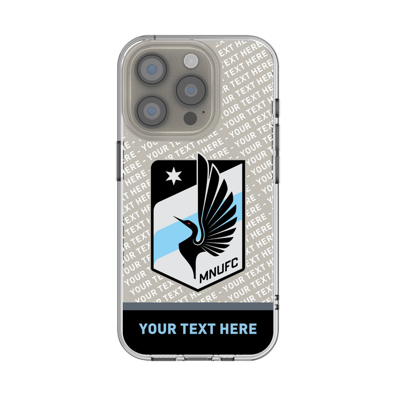 Minnesota United FC Personalized EndZone Plus iPhone Clear Phone Case for Apple iPhone