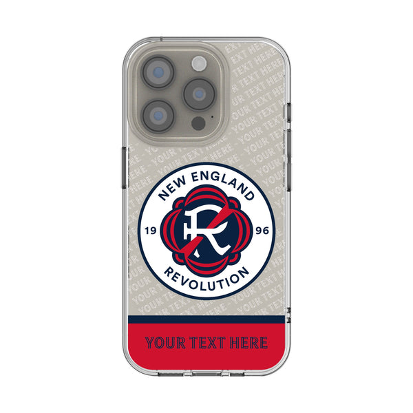 New England Revolution Personalized EndZone Plus iPhone Clear Phone Case for Apple iPhone