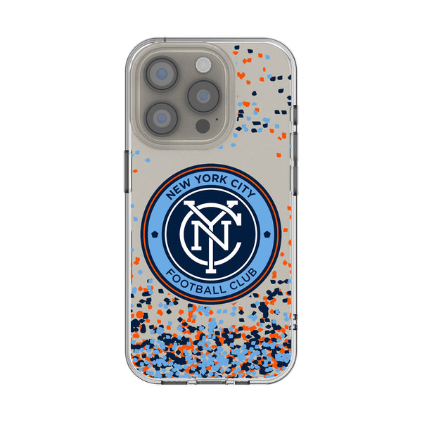 New York City FC Confetti iPhone Clear Phone Case for Apple iPhone