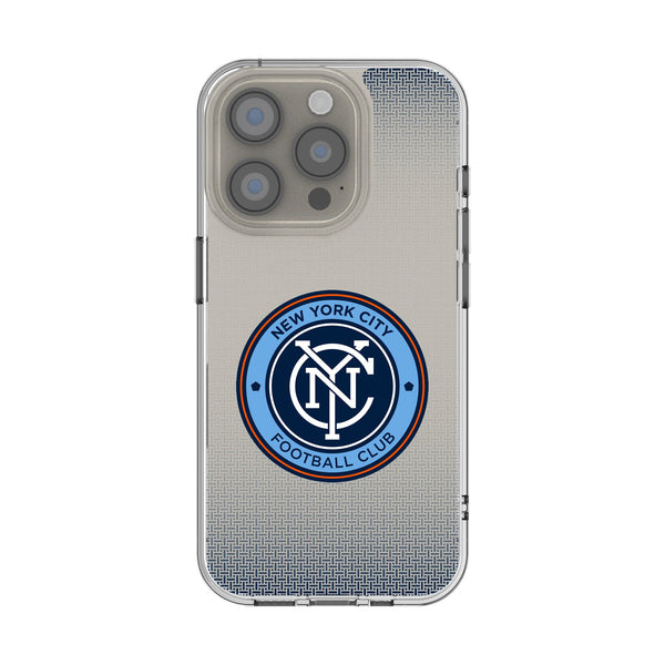 New York City FC Linen iPhone Clear Phone Case for Apple iPhone