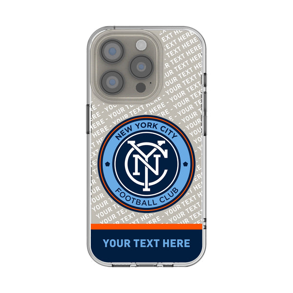 New York City FC Personalized EndZone Plus iPhone Clear Phone Case for Apple iPhone