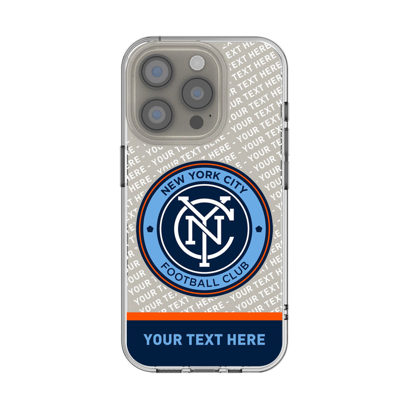New York City FC Personalized EndZone Plus iPhone Clear Phone Case for Apple iPhone