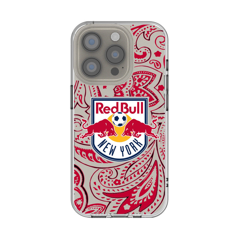 New York Red Bulls Paisley iPhone Clear Phone Case for Apple iPhone