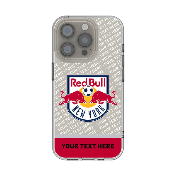 New York Red Bulls Personalized EndZone Plus iPhone Clear Phone Case for Apple iPhone