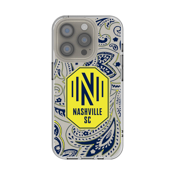 Nashville SC Paisley iPhone Clear Phone Case for Apple iPhone